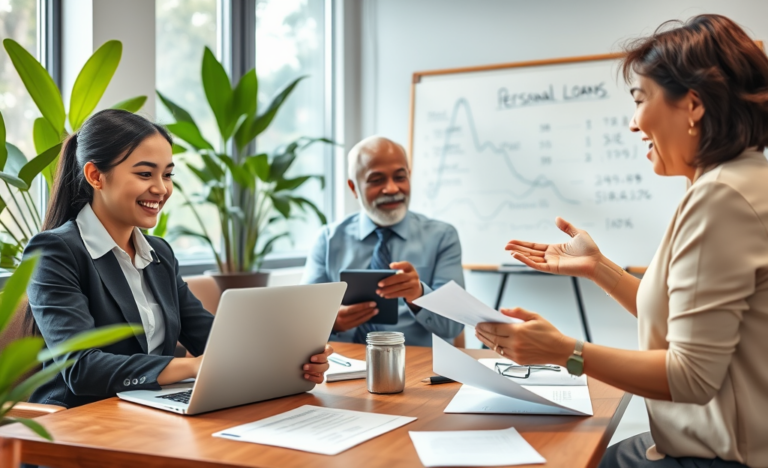 Imagen que ilustra diversas opciones de préstamos personales disponibles.