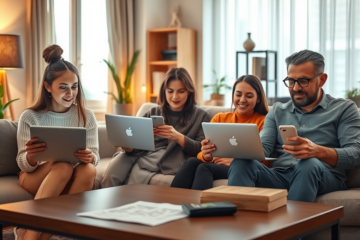 Imagen de persona usando su computadora para solicitar un crédito en línea de manera rápida y fácil.