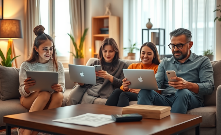 Imagen de persona usando su computadora para solicitar un crédito en línea de manera rápida y fácil.